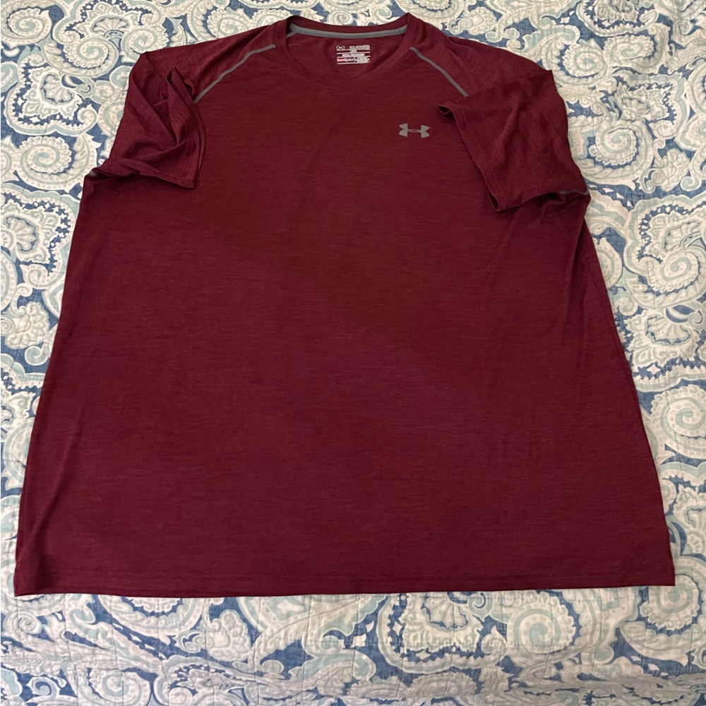 Under Armour Red Workout Tee